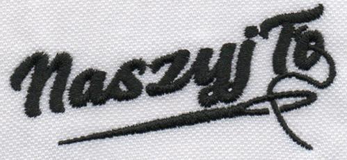 wyszyte logo naszyjto